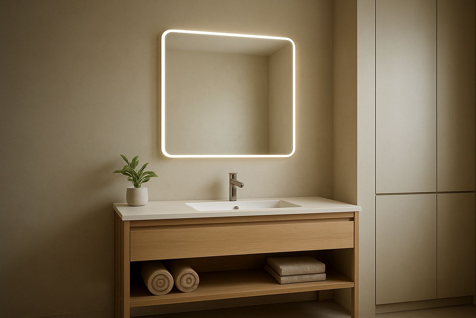 Minimalist Bathroom Mirrors