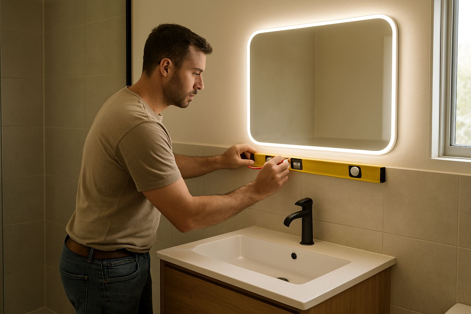 Mirror Height Guide
