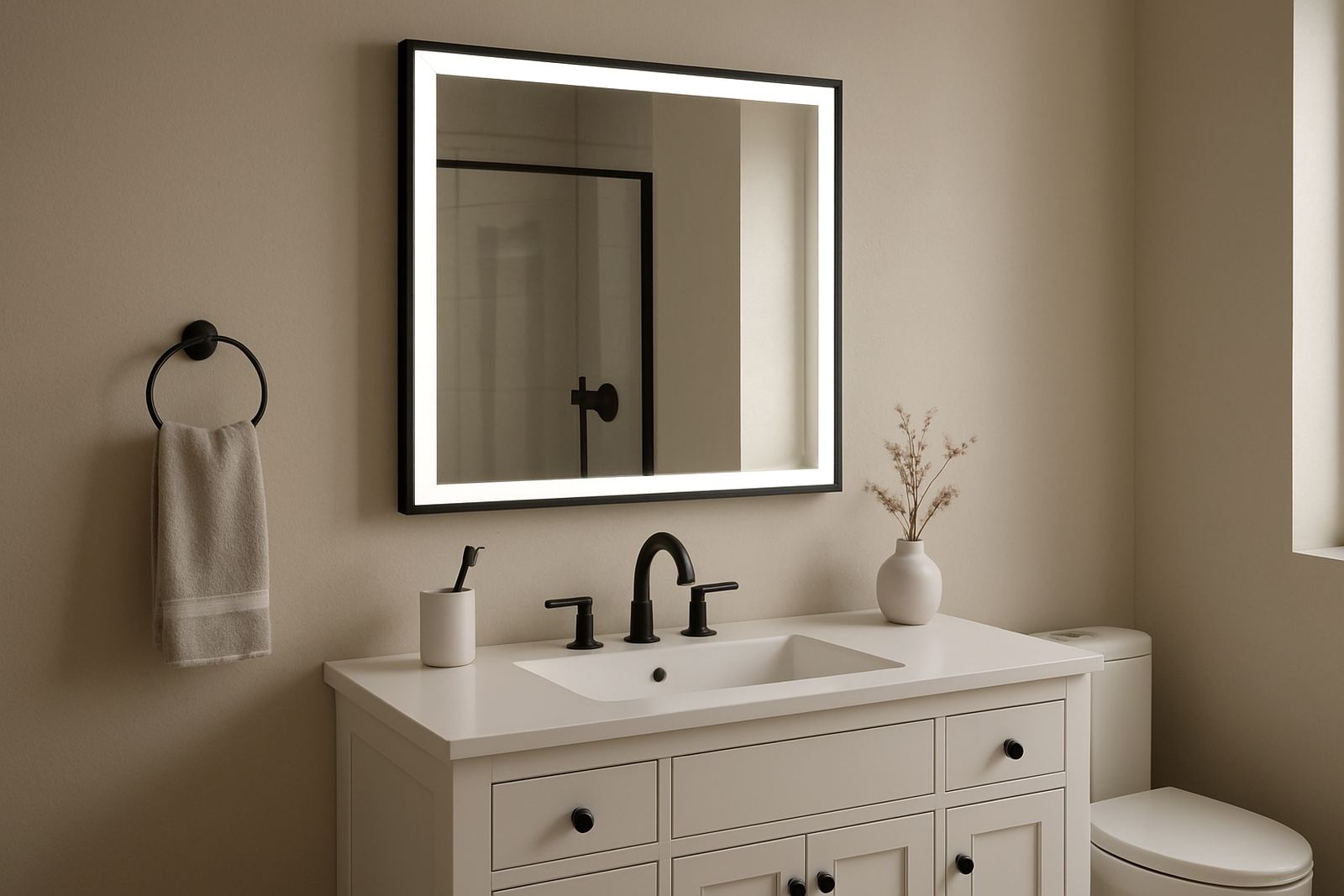 Black Frame Mirror