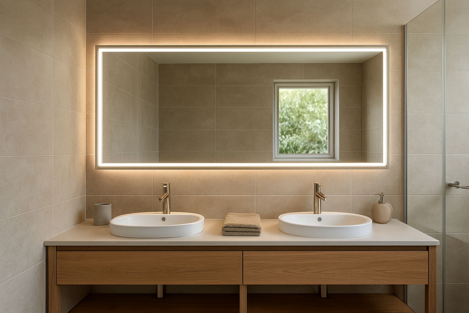 Double Vanity Mirror