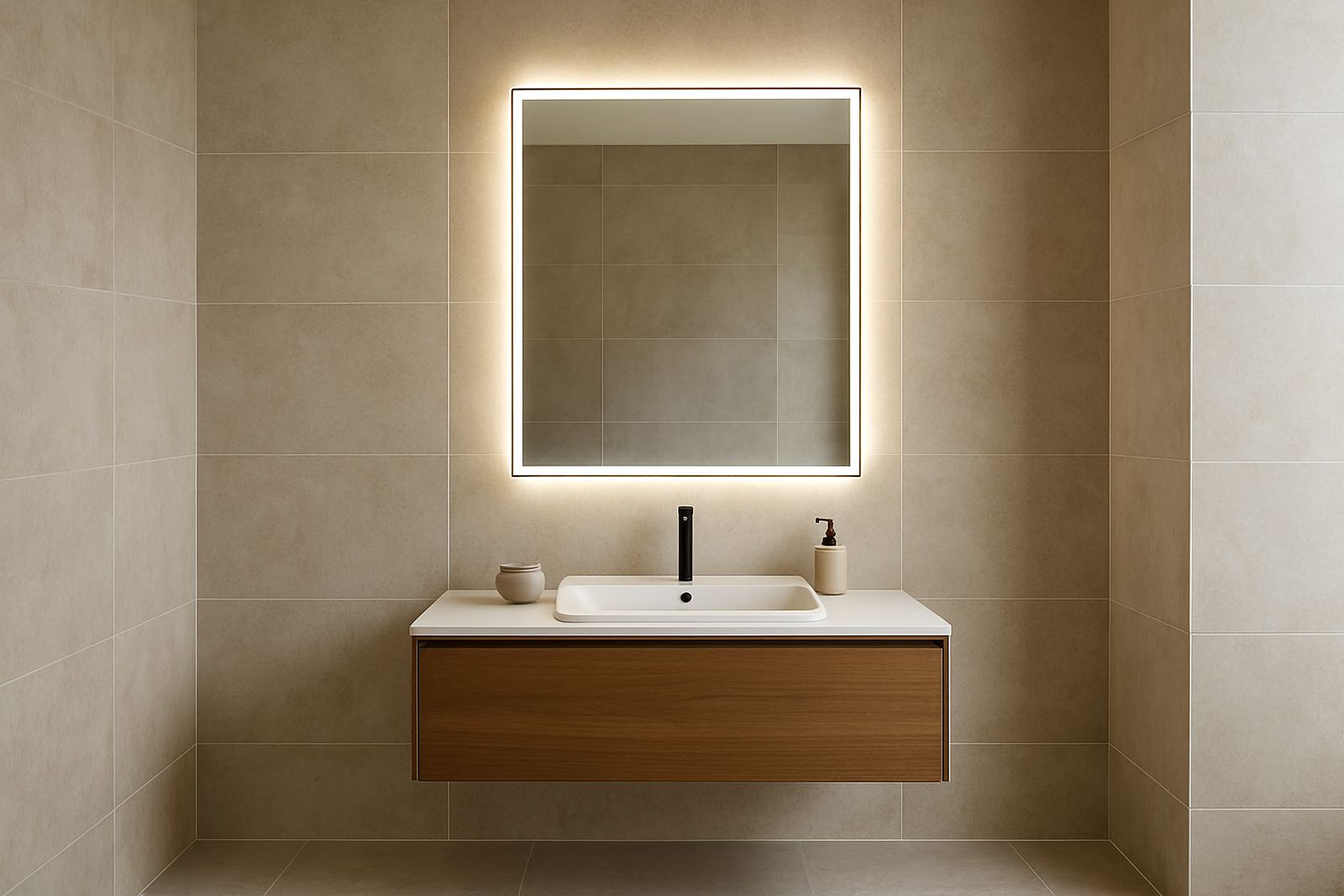 Frameless Mirror