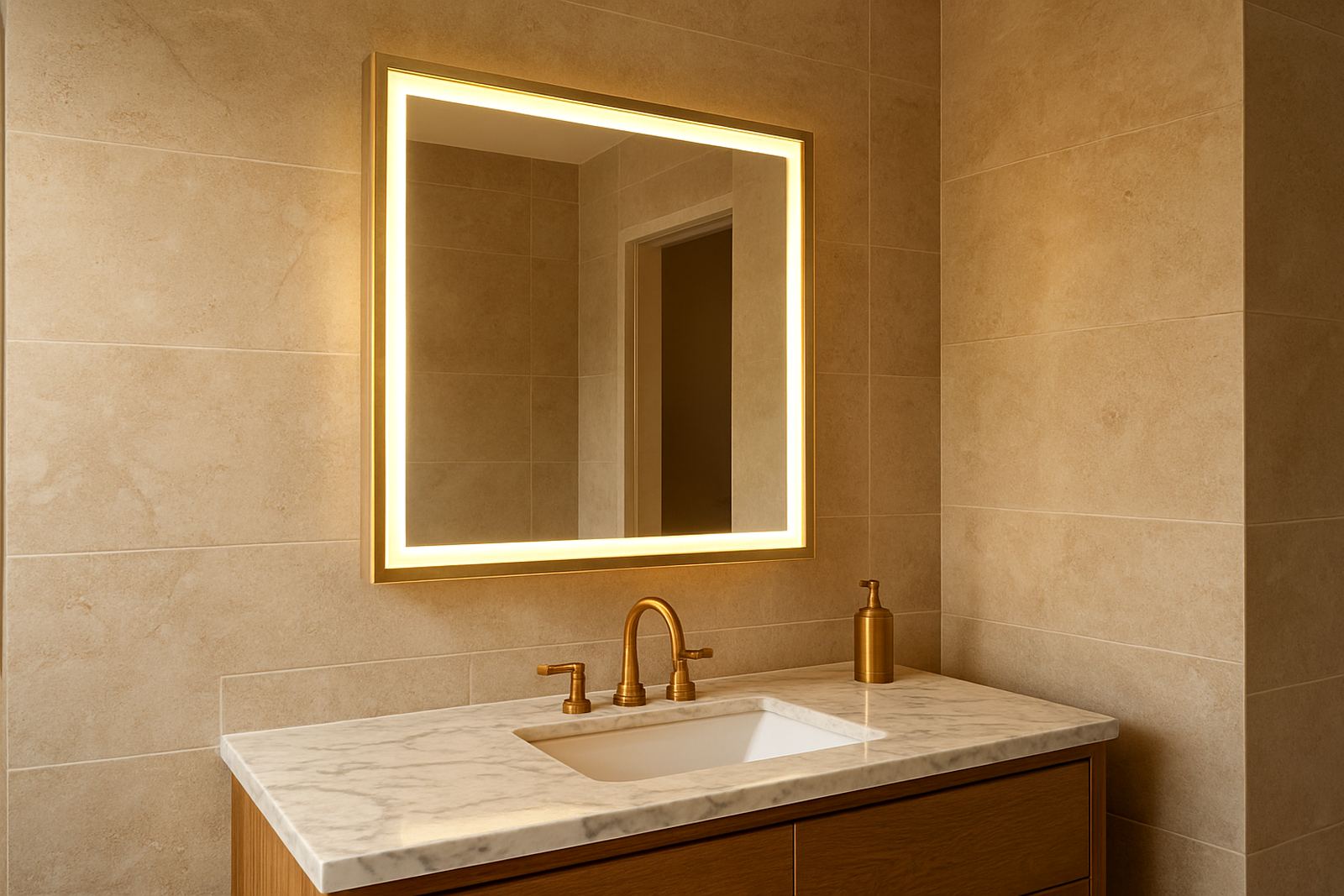 Gold Frame Mirror