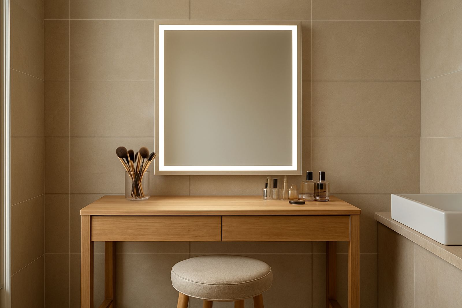 Makeup Mirror Panel