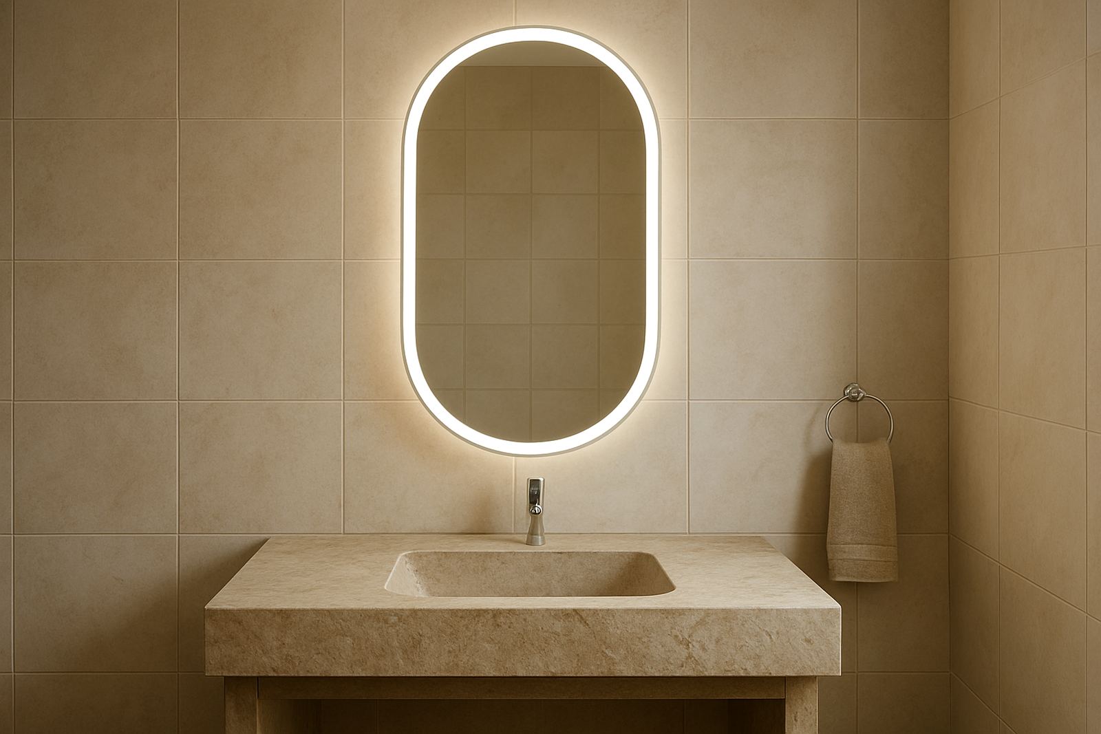 Oval LED Mirror