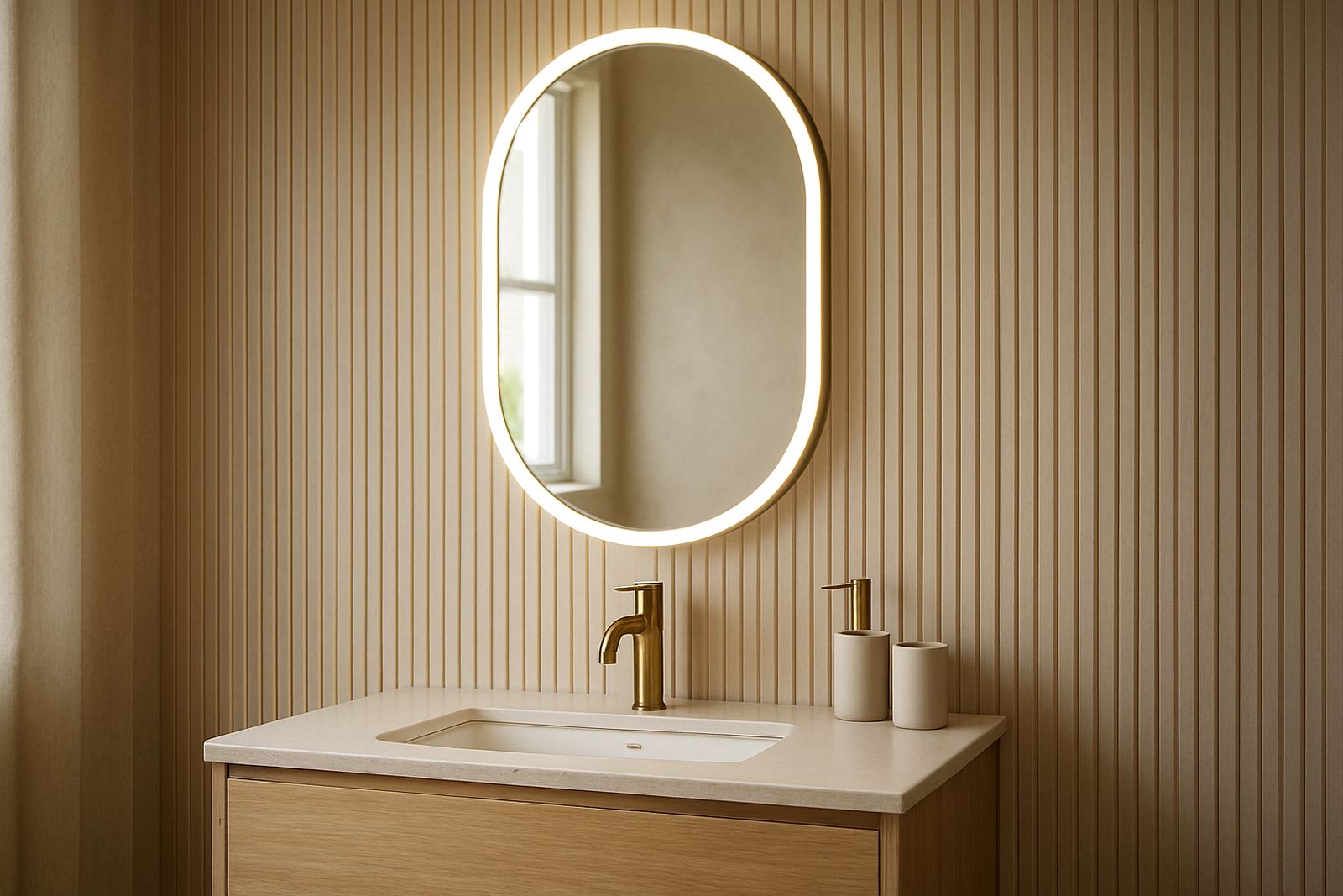 Pill LED Mirror